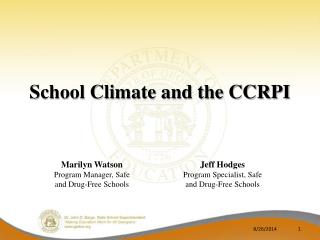 School Climate and the CCRPI