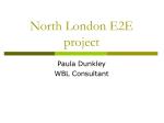 North London E2E project - slide 1