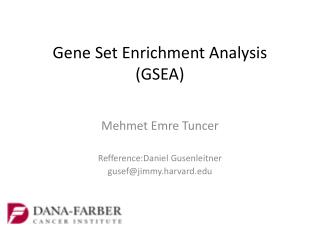 Gene Set Enrichment Analysis (GSEA)