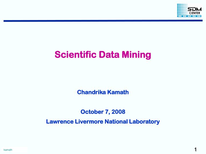 scientific data mining