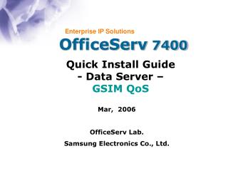 OfficeServ 7400