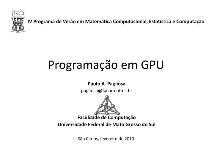 programa o em gpu