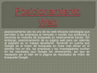 Posicionamiento SEO