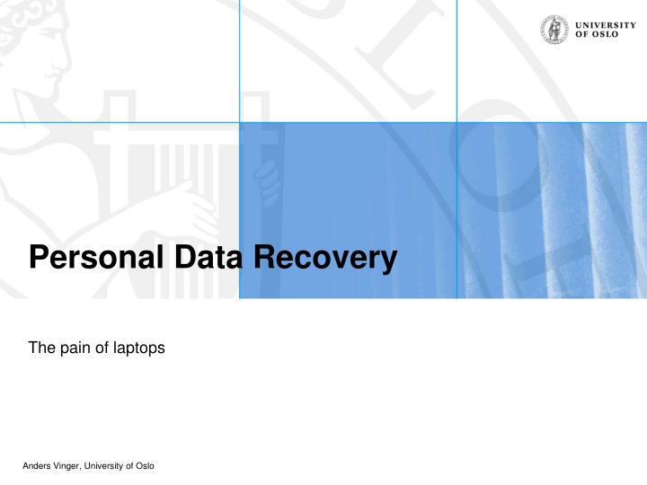 personal data recovery