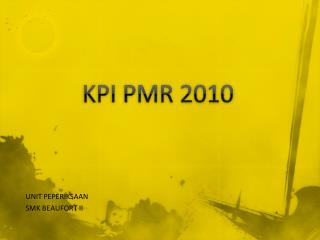 kpi pmr 2010
