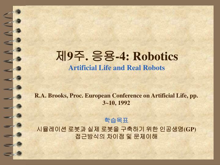 9 4 robotics artificial life and real robots