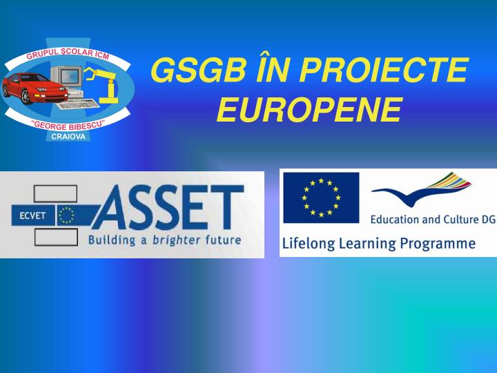 gsgb n proiecte europene