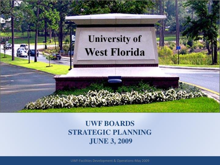 uwf boards strategic planning june 3 2009