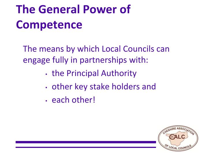 the general power of competence