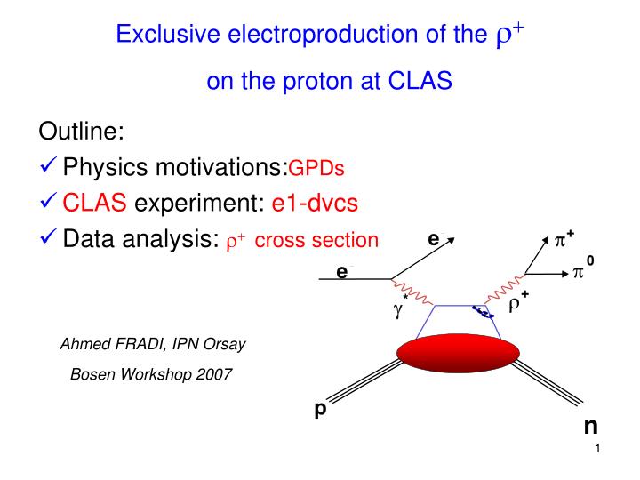 exclusive electroproduction of the r on the proton at clas