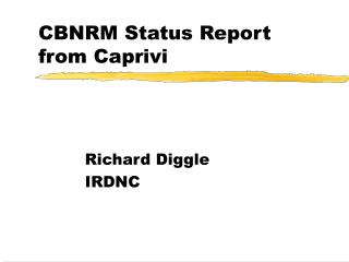 CBNRM Status Report from Caprivi