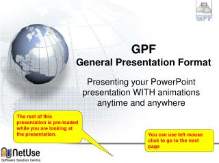 GPF General Presentation Format