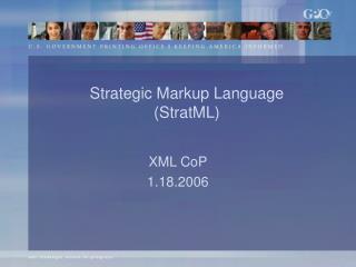 Strategic Markup Language (StratML)