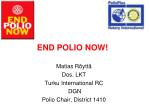 END POLIO NOW! - slide 1