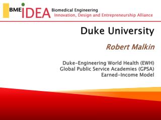 Duke-EWH Summer Institute
