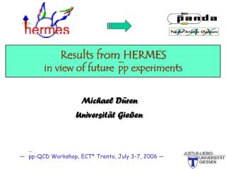 Results from HERMES in view of future ? pp experiments