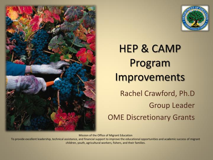 hep camp program improvements