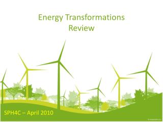 Energy Transformations Review