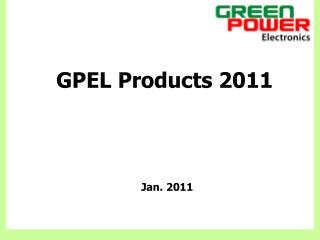 GPEL Products 2011