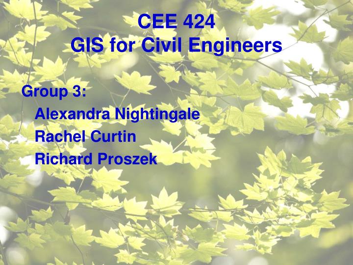 cee 424 gis for civil engineers