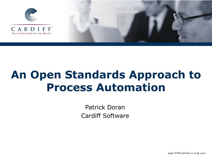an open standards approach to process automation