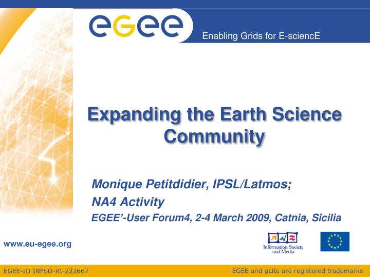 expanding the earth science community