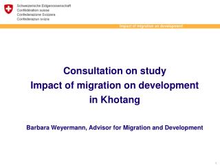 Consultation on study Impact of migration on development in Khotang