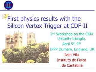 First physics results with the Silicon Vertex Trigger at CDF-II