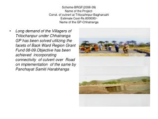 Imp. Of road from Arkhapadar PWD road to Nuakodasinga Scheme-MGNREGA Estiamted Cost-Rs.622790/-
