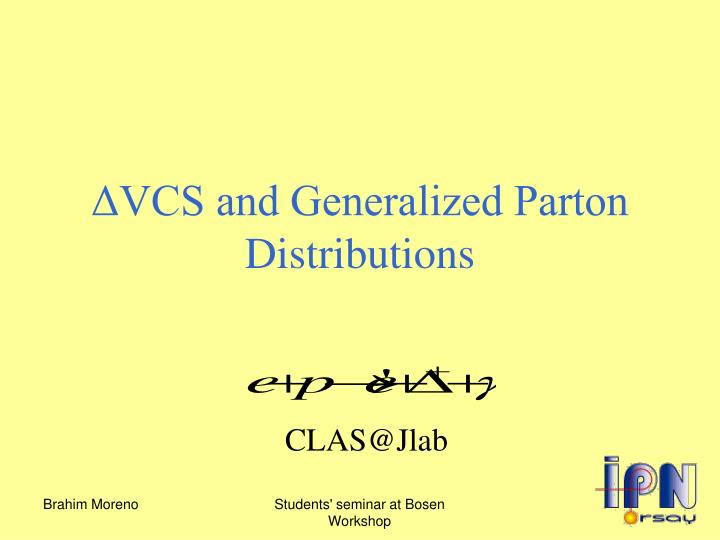 vcs and generalized parton distributions