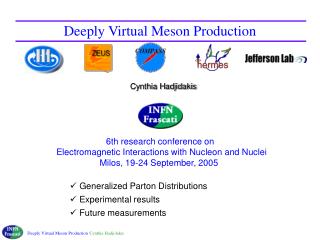 Deeply Virtual Meson Production