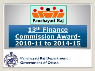 13 th Finance Commission Award-2010-11 to 2014-15