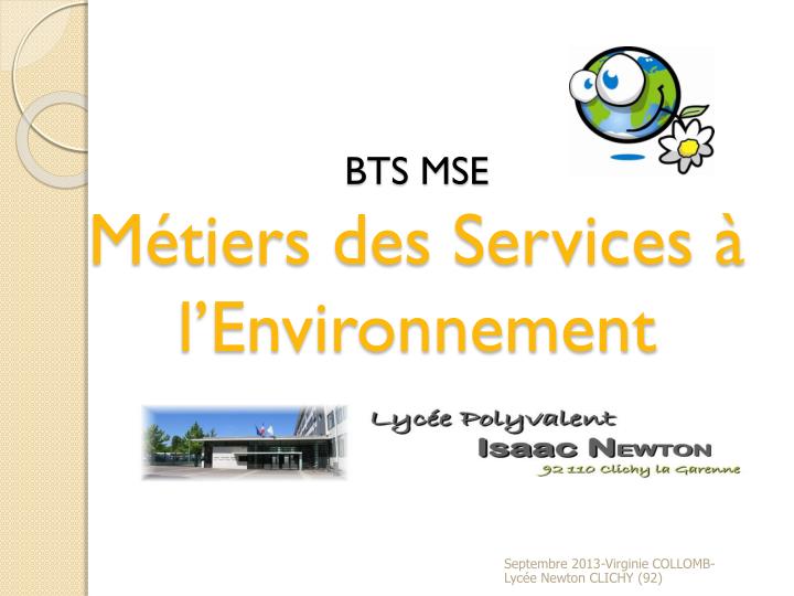 bts mse m tiers des services l environnement