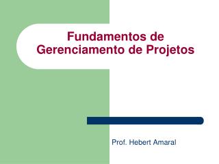 fundamentos de gerenciamento de projetos