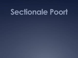 sectionale poort