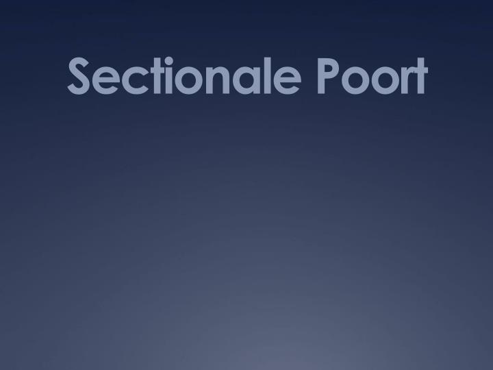 sectionale poort