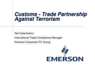Customs - Trade Partnership Against Terrorism