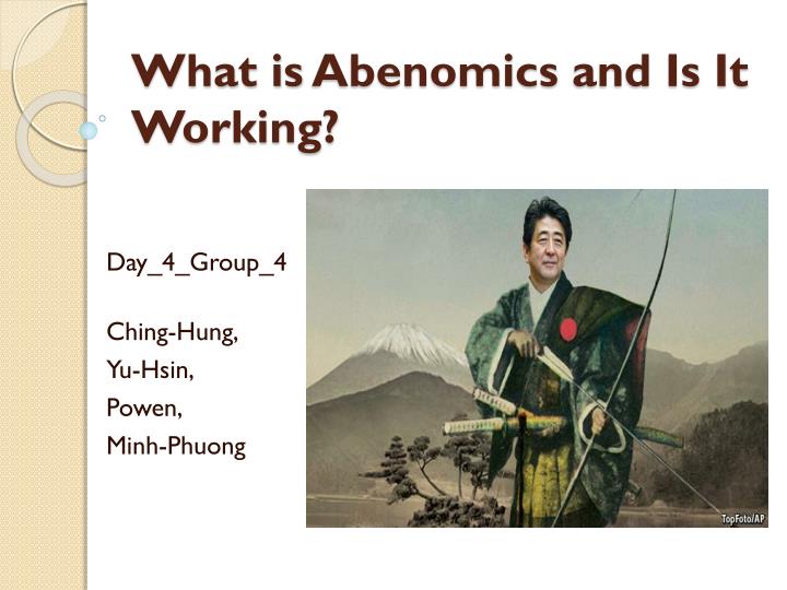 what is abenomics and is it working