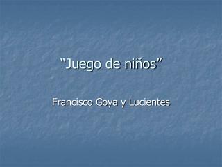 juego de ni os