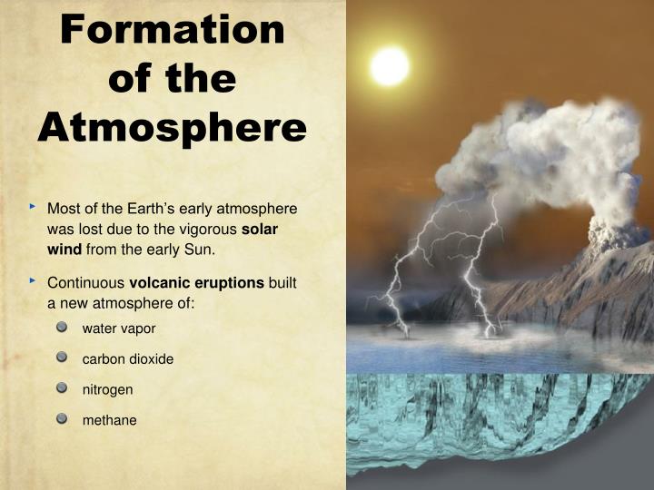 formation of the atmosphere