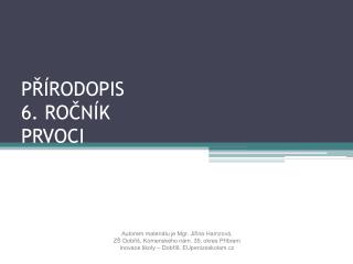p rodopis 6 ro n k prvoci