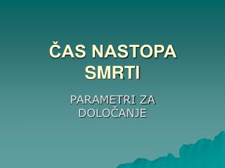 as nastopa smrti