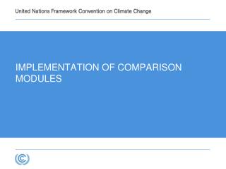 IMPLEMENTATION OF COMPARISON MODULES