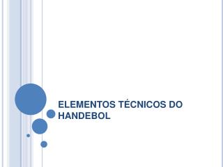 elementos t cnicos do handebol