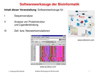 softwarewerkzeuge der bioinformatik