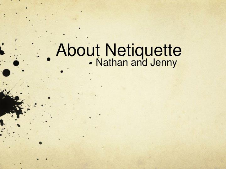 about netiquette