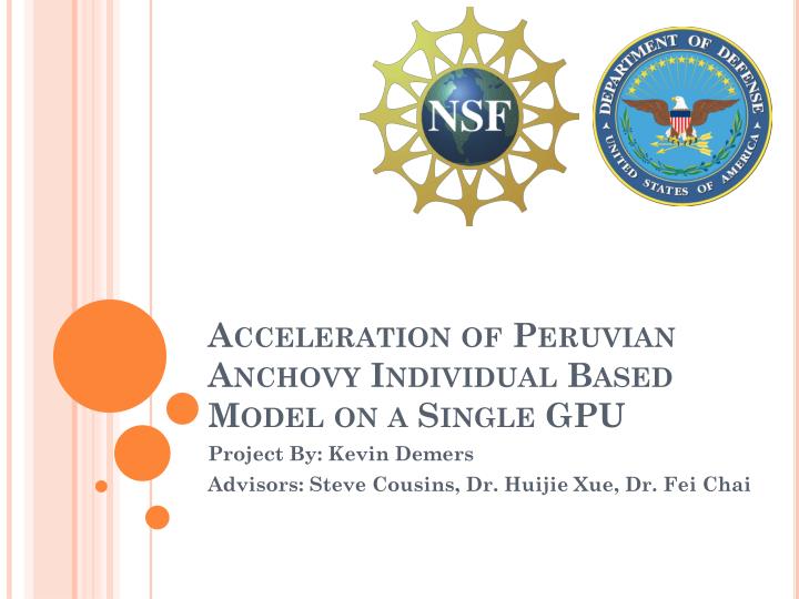 acceleration of peruvian anchovy individual based model on a single gpu