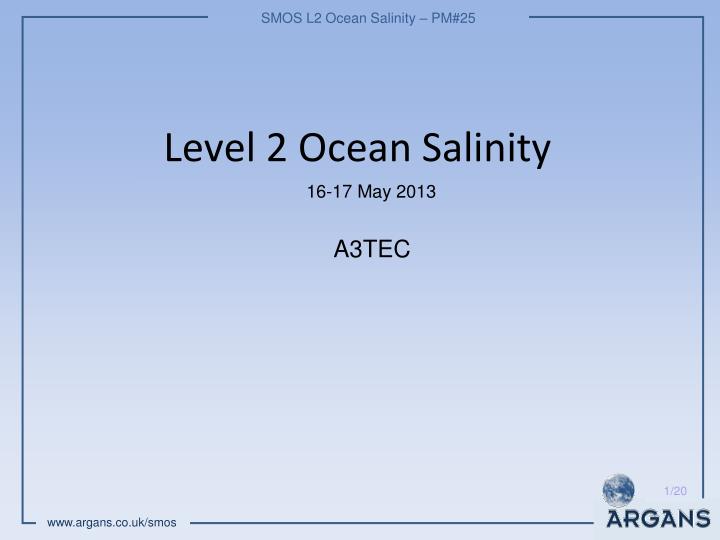 level 2 ocean salinity