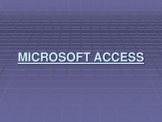 microsoft access