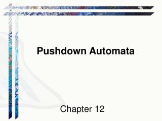Pushdown Automata